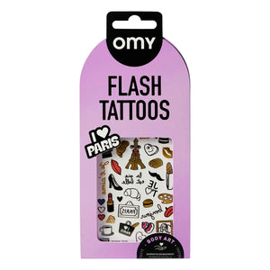 Omy - Ephemeral tattoos I Love Paris
