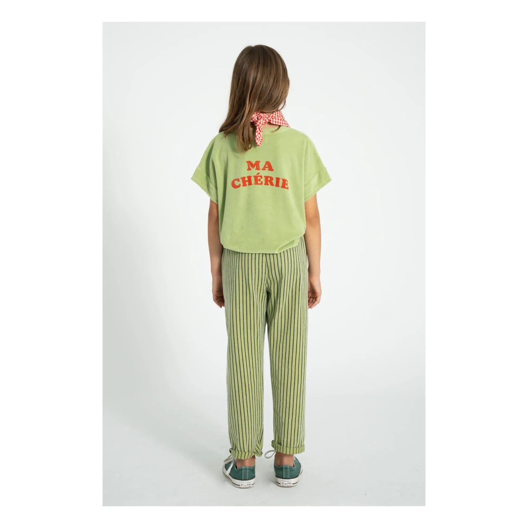 Piupiuchick - Ma Chérie Organic Cotton Sponge T-Shirt | Olive