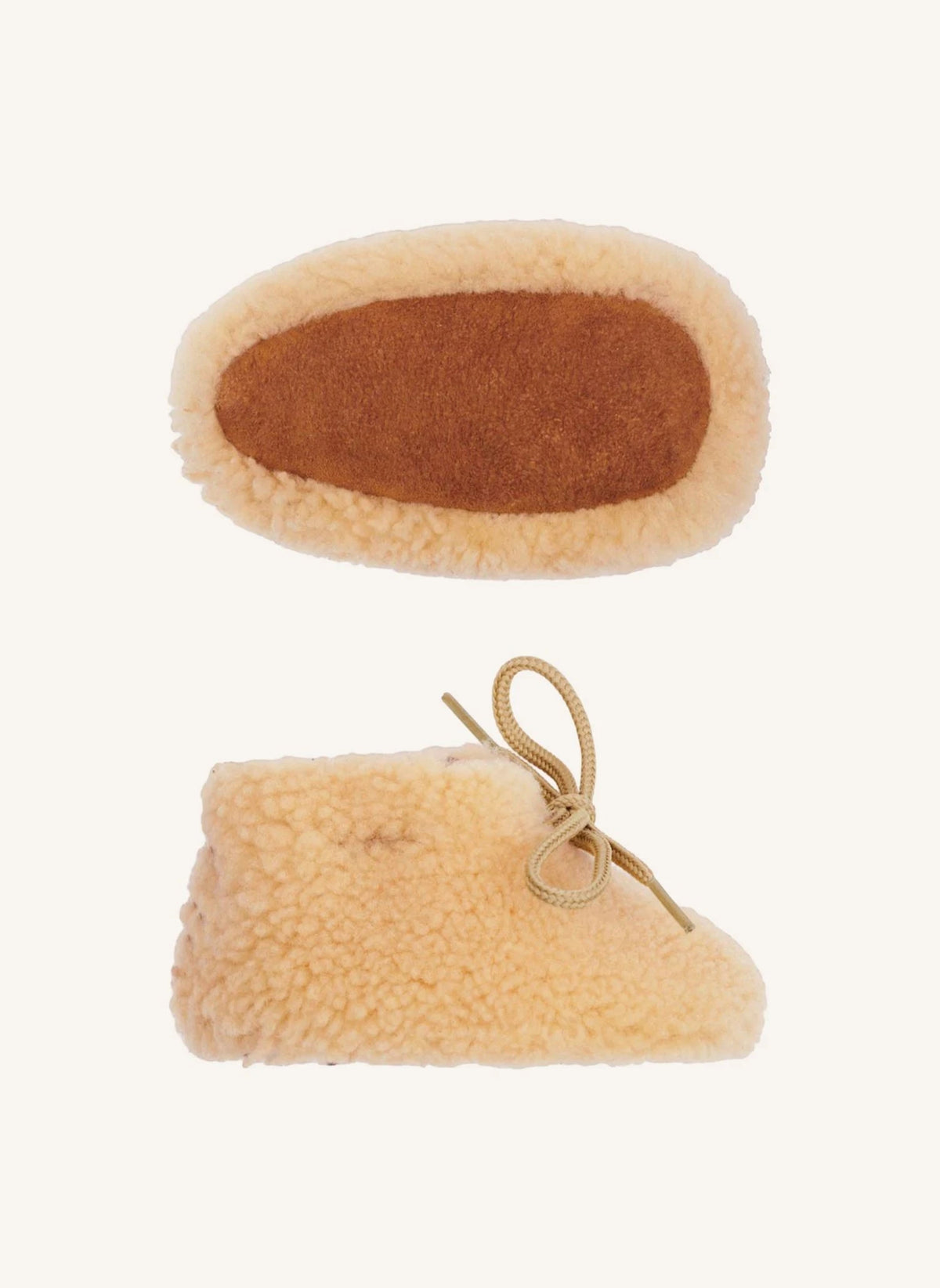 ILDA'S sheep - Merino Wool Sheepskin Slippers - Baby Collection | Beige