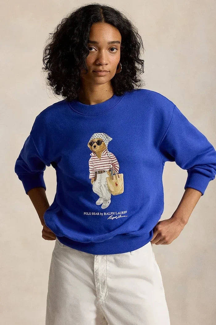 Polo Ralph Lauren kadın pamuklu sweatshirt ISLAND FLC-KNT-SWEATSHIRT