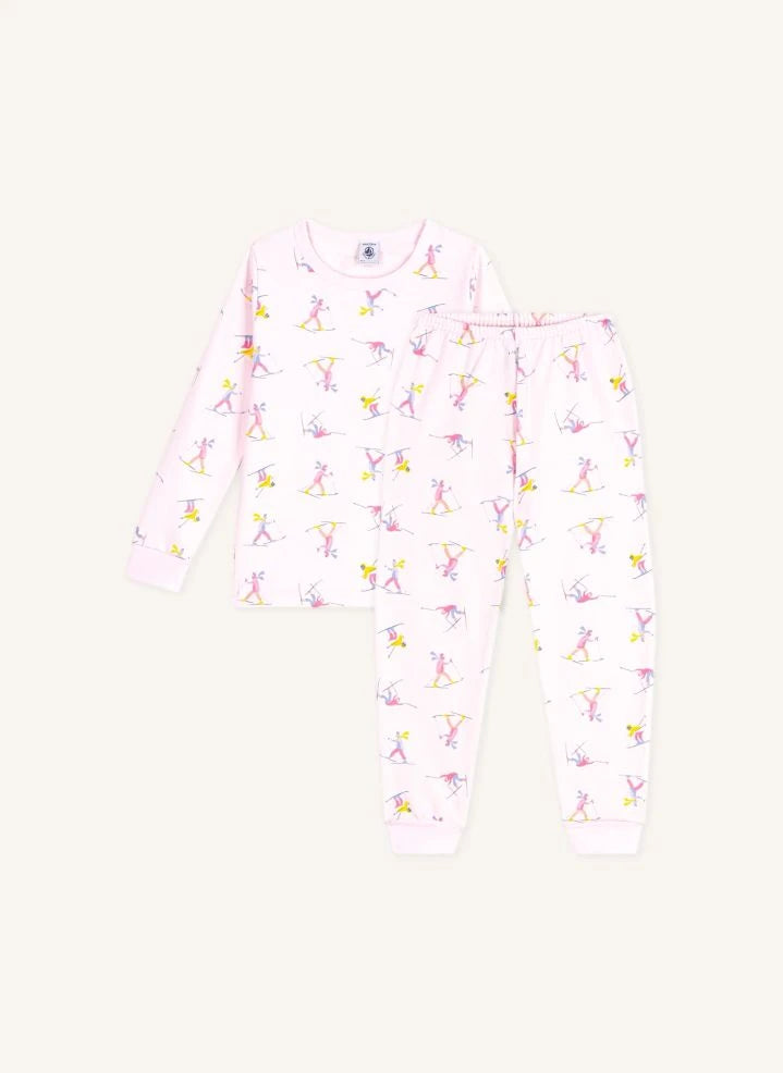 Petit Bateau - Pamuklu Pijamalar Kayakçılar | Pembe