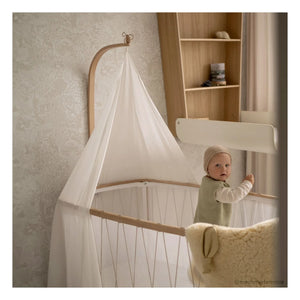 Charlie Crane - Kimi Bed Cover for Crib | White