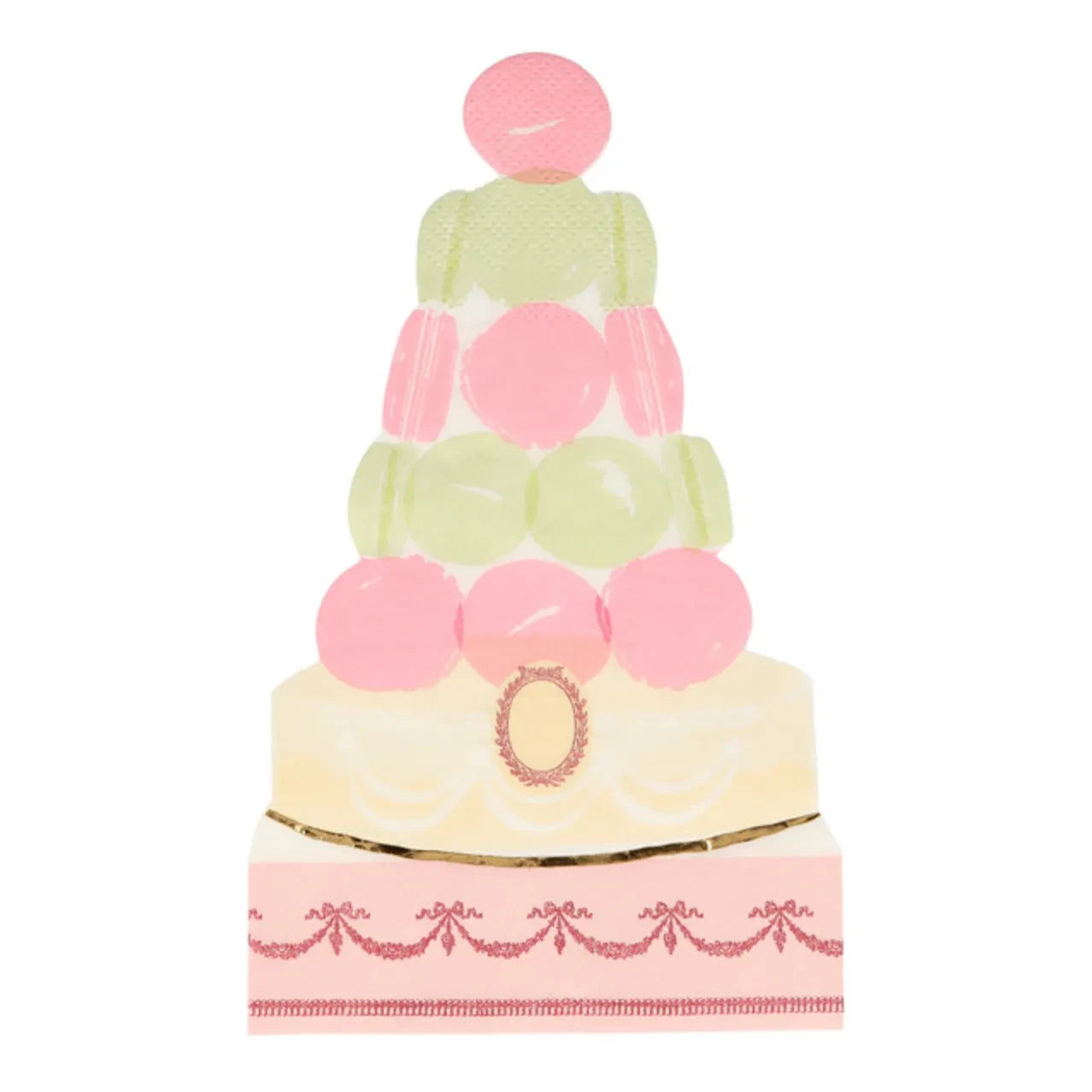 Meri Meri - Macaron Pyramid Paper Napkins - Set of 8
