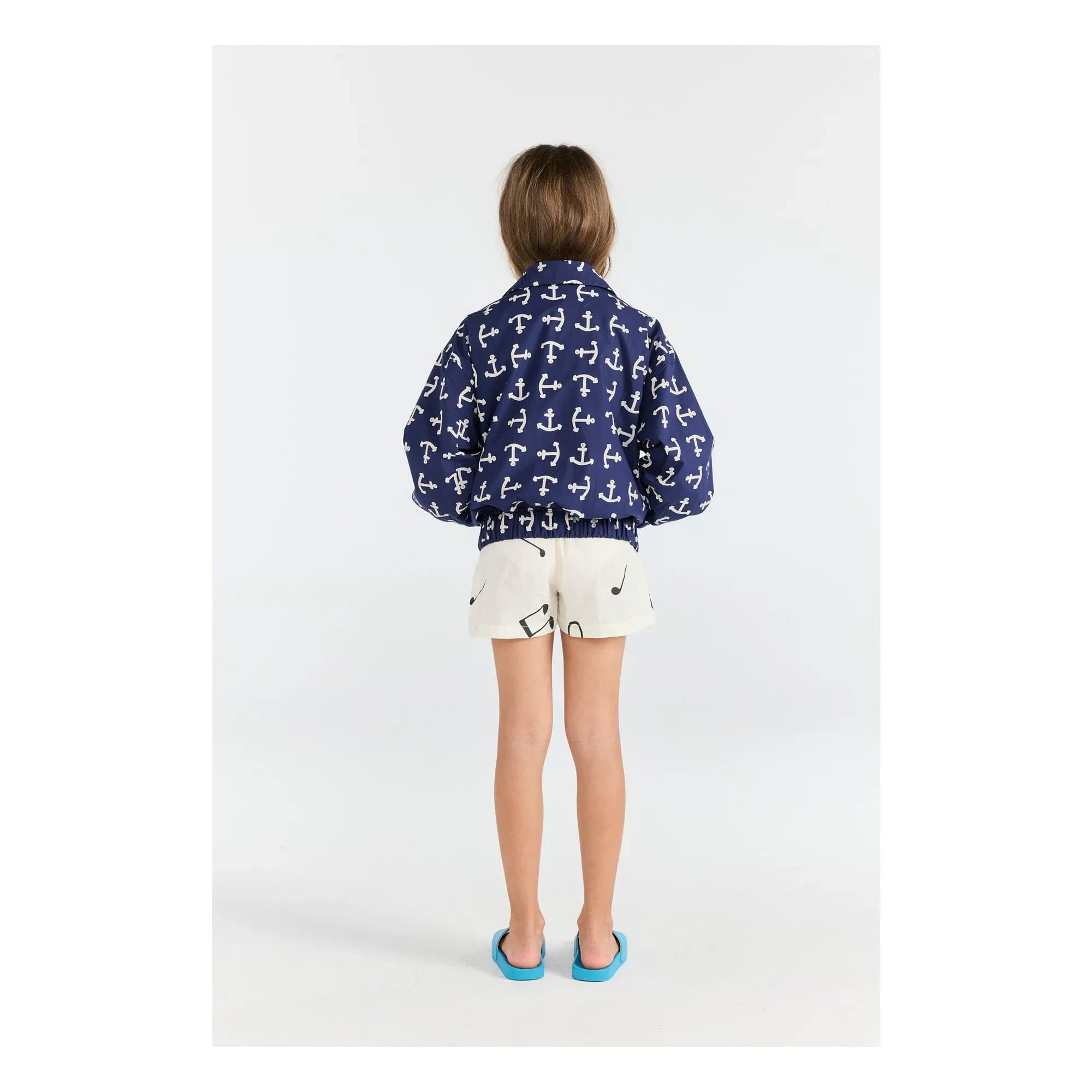 The Animals Observatory - Bomber Tiger Anchors Organic Cotton | Dark Blue