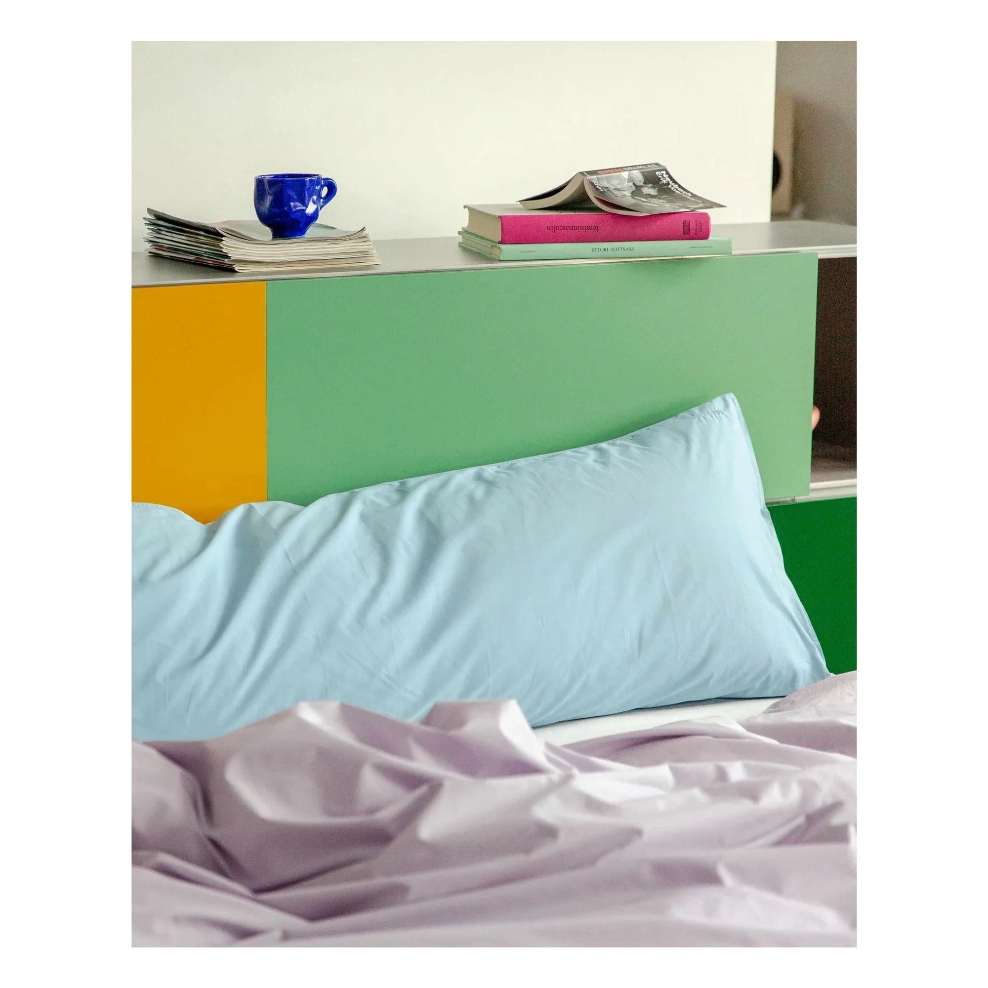 Suite 702 - Organic Percale Mattress Cover - Sky Blue | Light Blue