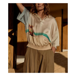 Mes Demoiselles - Malden Silk Blouse | Blue