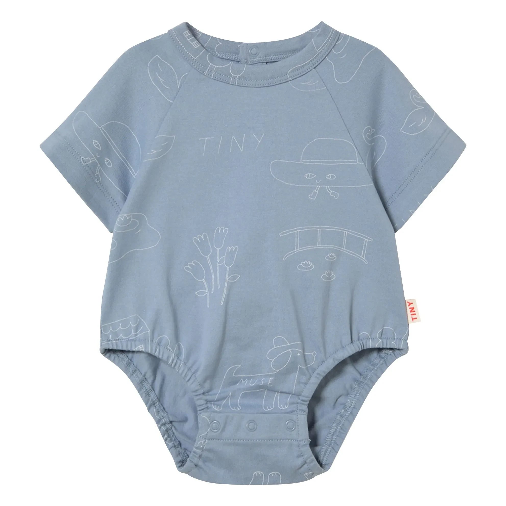 Tinycottons - Tiny Cotton Organic Body | Gray Blue