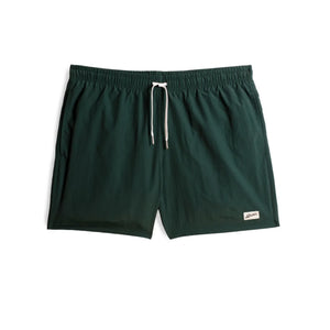 Bather - Flat Recycled Swim Shorts | Chrome Green