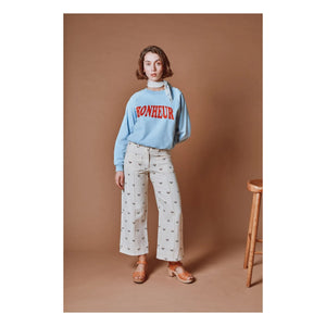 Emile et Ida - Strawberry Cotton Pants | Cream
