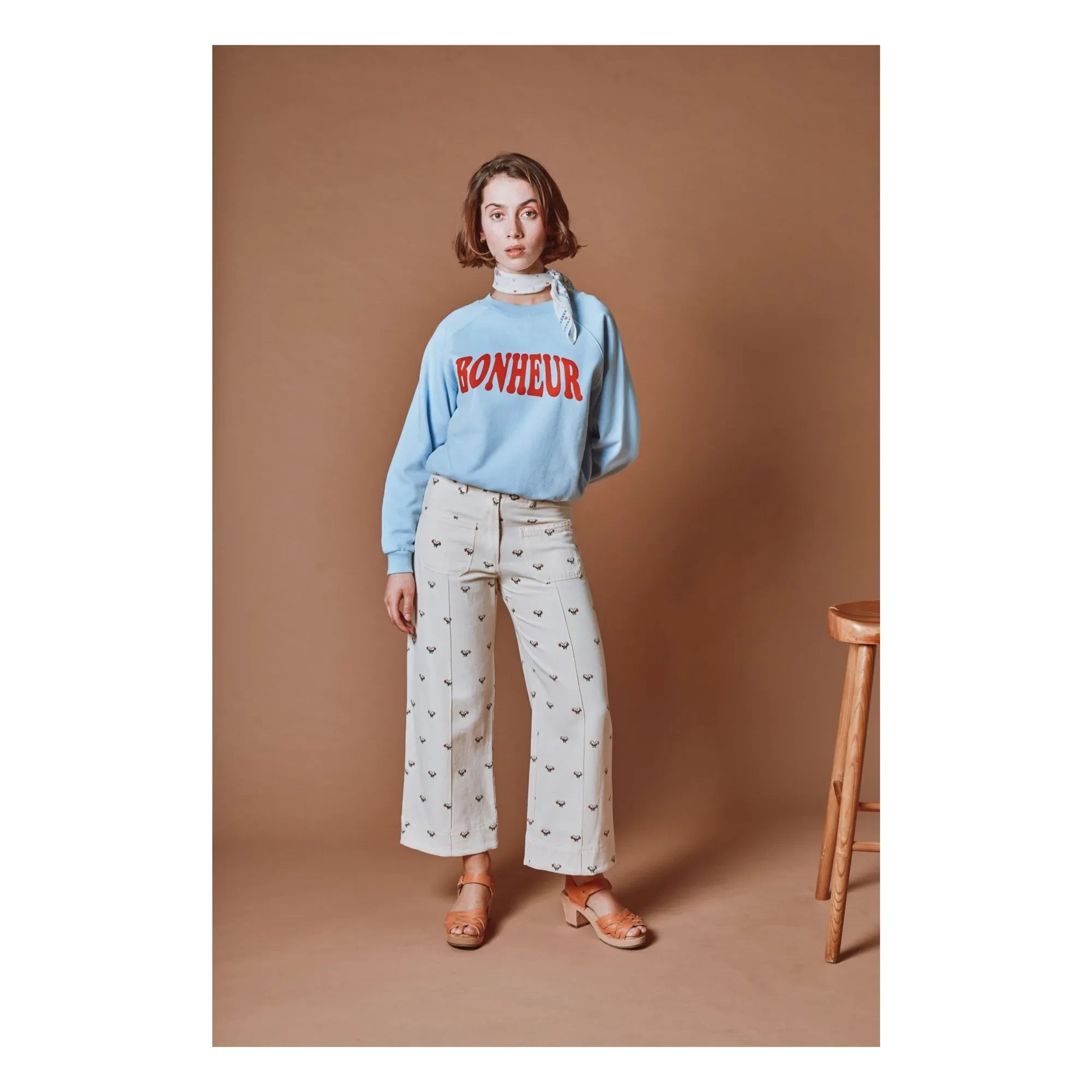 Emile et Ida - Strawberry Cotton Pants | Cream