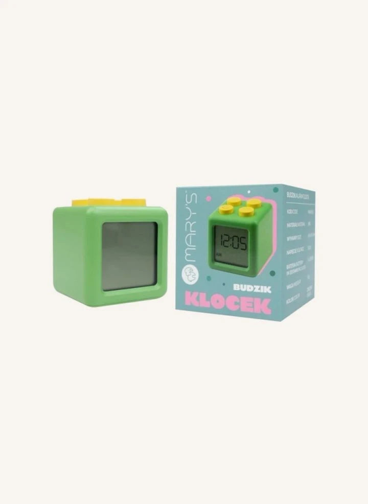 Mary's - Block Alarm Clock | Yellow