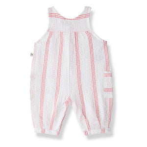 1+ in the Family - Montjoi Striped Romper | Powder Pink