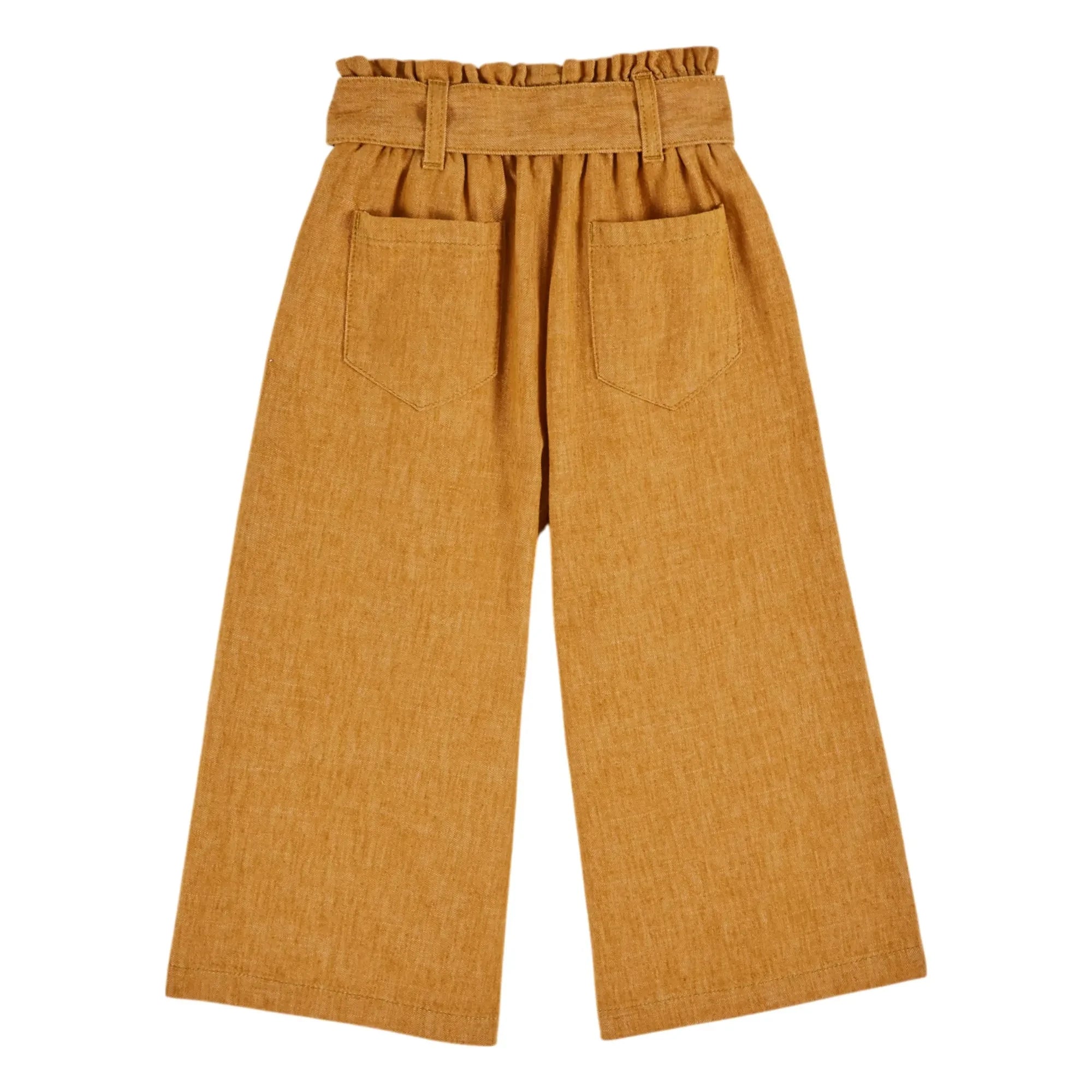 Emile et Ida - Wide-leg trousers with belt | Mustard