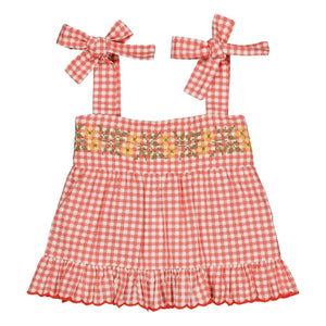 Hello Simone - Top Lucie Vichy | Red