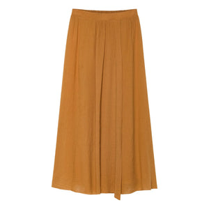 Pomandère - Organic Cotton Muslin Skirt | Apricot