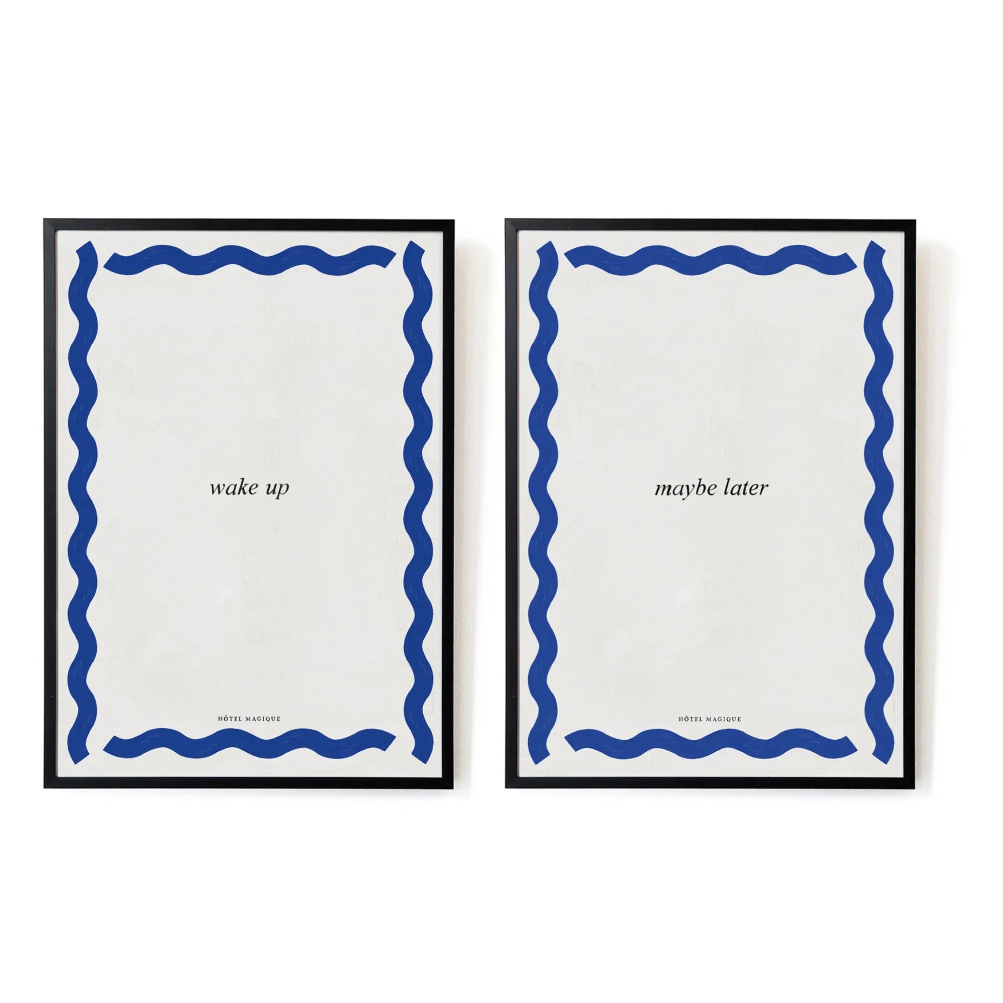Hôtel Magique - Wake Up - Maybe Later Posters - Set of 2 | Blue