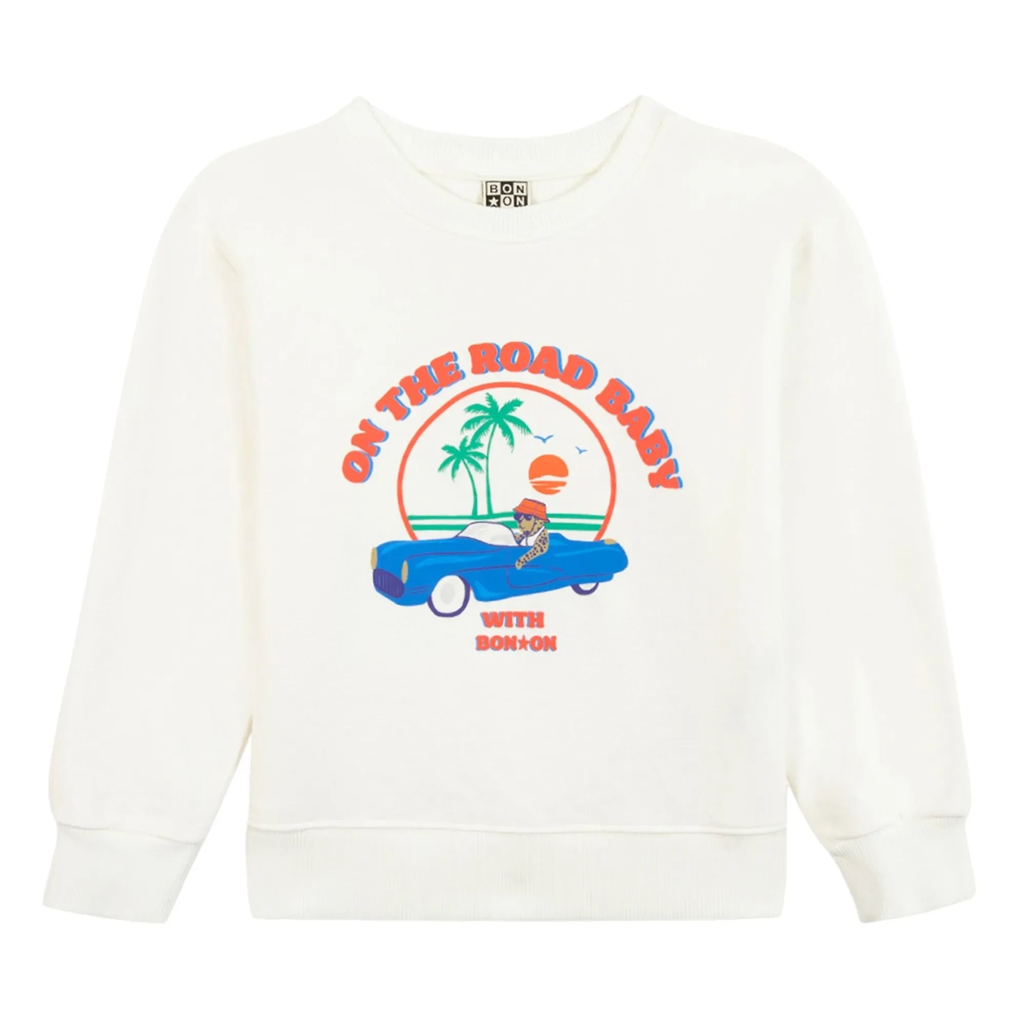 Bonton - Sweat Smile On The Road Molleton | Ekru