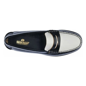 Sebago - Two-Tone Classic Moccasins | Black/White