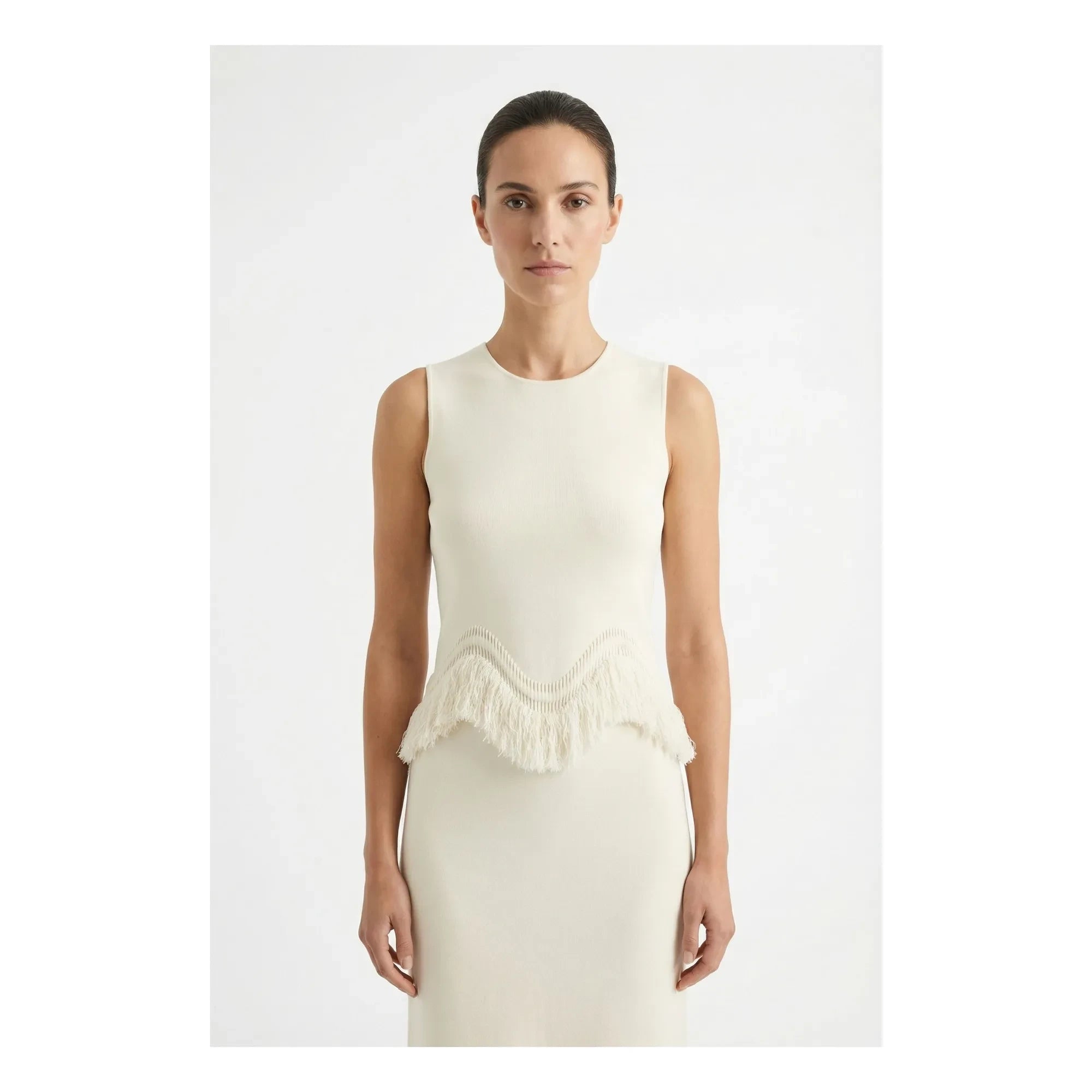 Ulla Johnson - Koa Fringed Top | Ecru