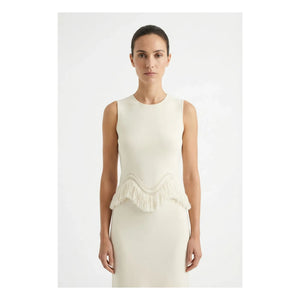 Ulla Johnson - Koa Fringed Top | Ecru