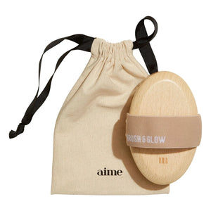 AIME - Body Brush, Brush & Glow | Light Wood