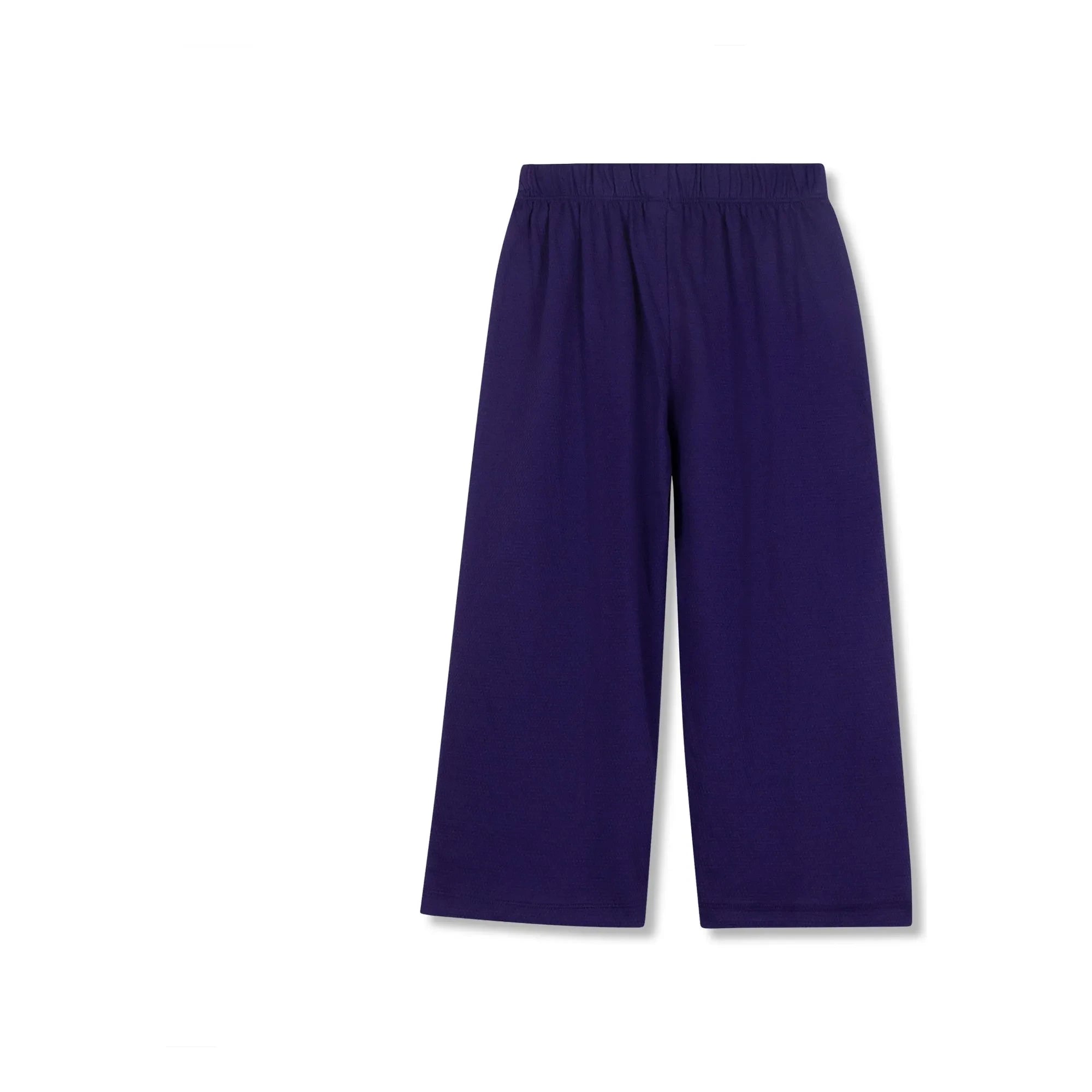 Wynken - Organic Cotton Wide Leg Pants | Navy Blue