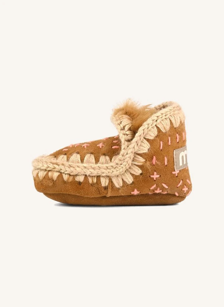 Mou - Eskimo Sashiko Boots | Cognac