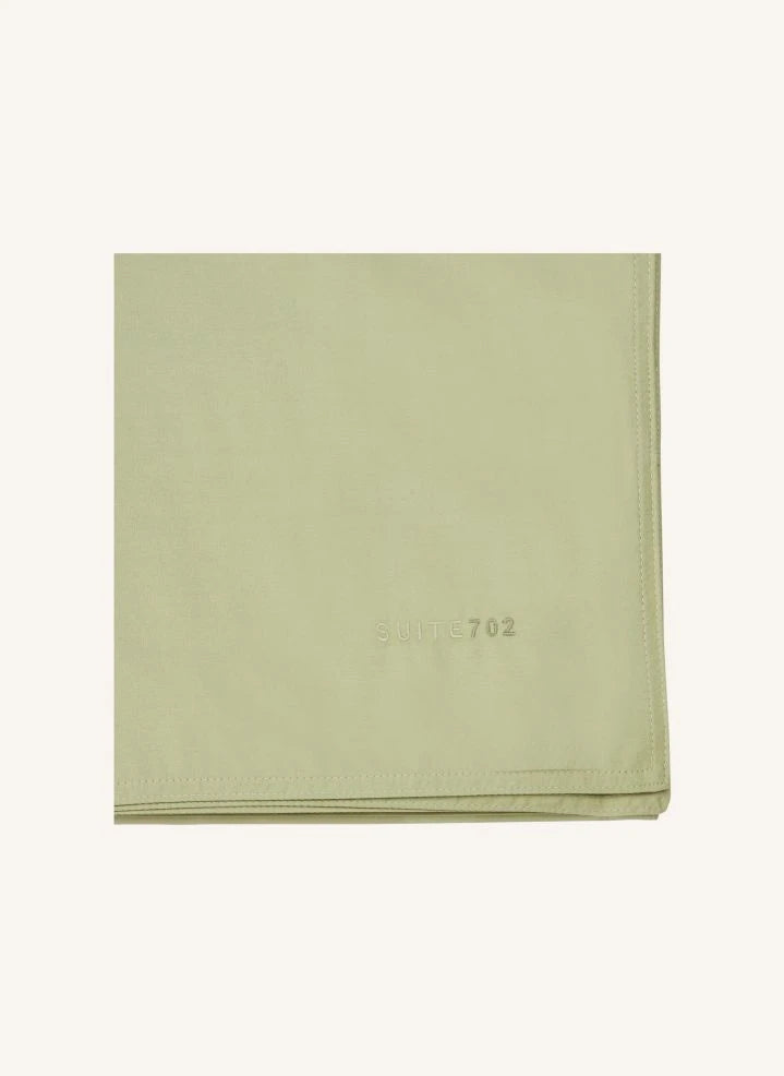 Suite 702 - Organic Percale Duvet Cover | Pistachio Green