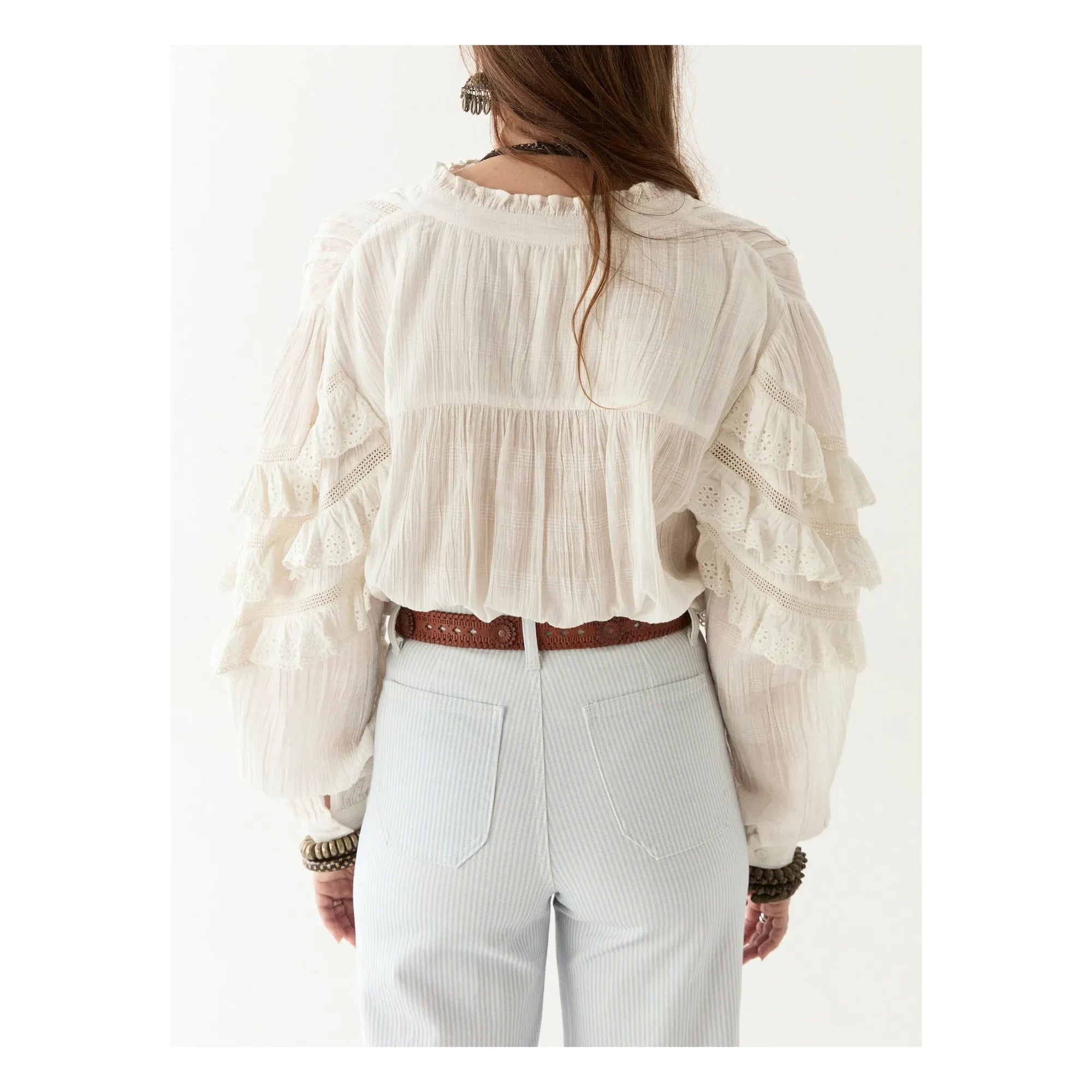 Maison Hotel - Cuba Embroidered Blouse | White