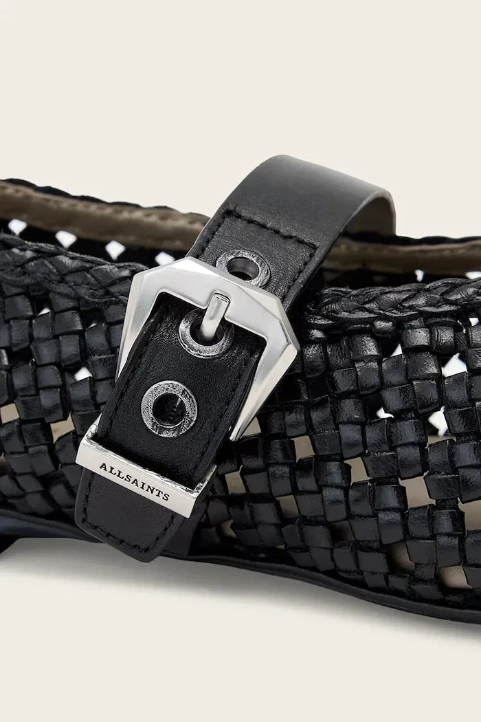 AllSaints Sabine Woven Flat Deri Babet