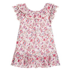 Louise Misha - Natiyana Floral Organic Cotton Dress | Cream