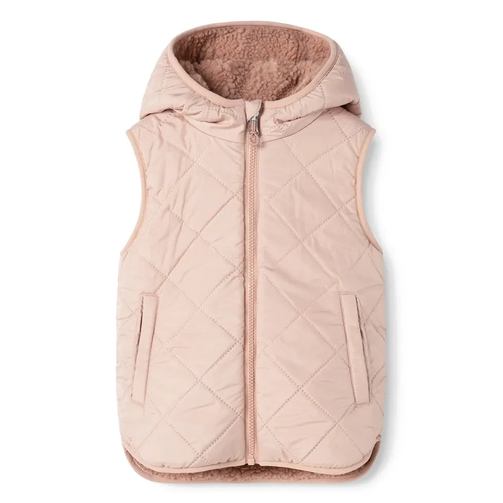 Liewood - Diana Sherpa-Style Sleeveless Jacket, Made from Recycled Fibers | Light Pink
