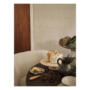 Ferm Living - Fıskiye Stone Ceramic Cake Stand | Off White