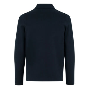 Samsoe Samsoe - Guna Polo Neck Cardigan | Navy Blue