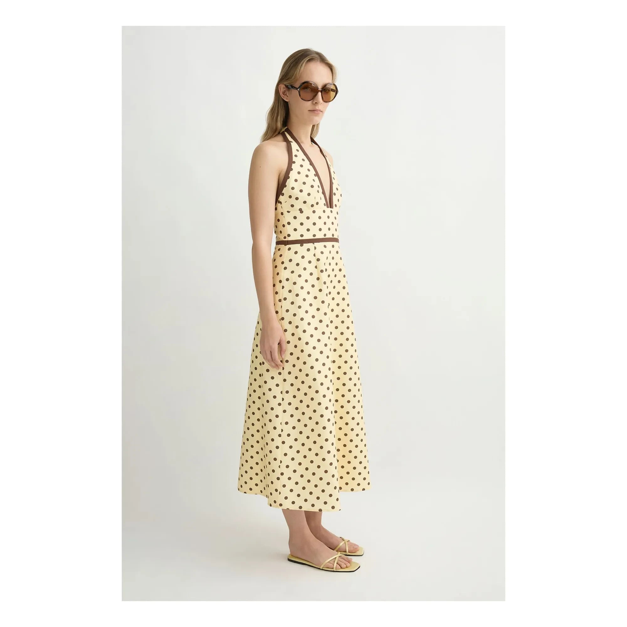 Posse - Bowie Linen and Cotton Dress | Vanilla