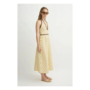 Posse - Bowie Linen and Cotton Dress | Vanilla
