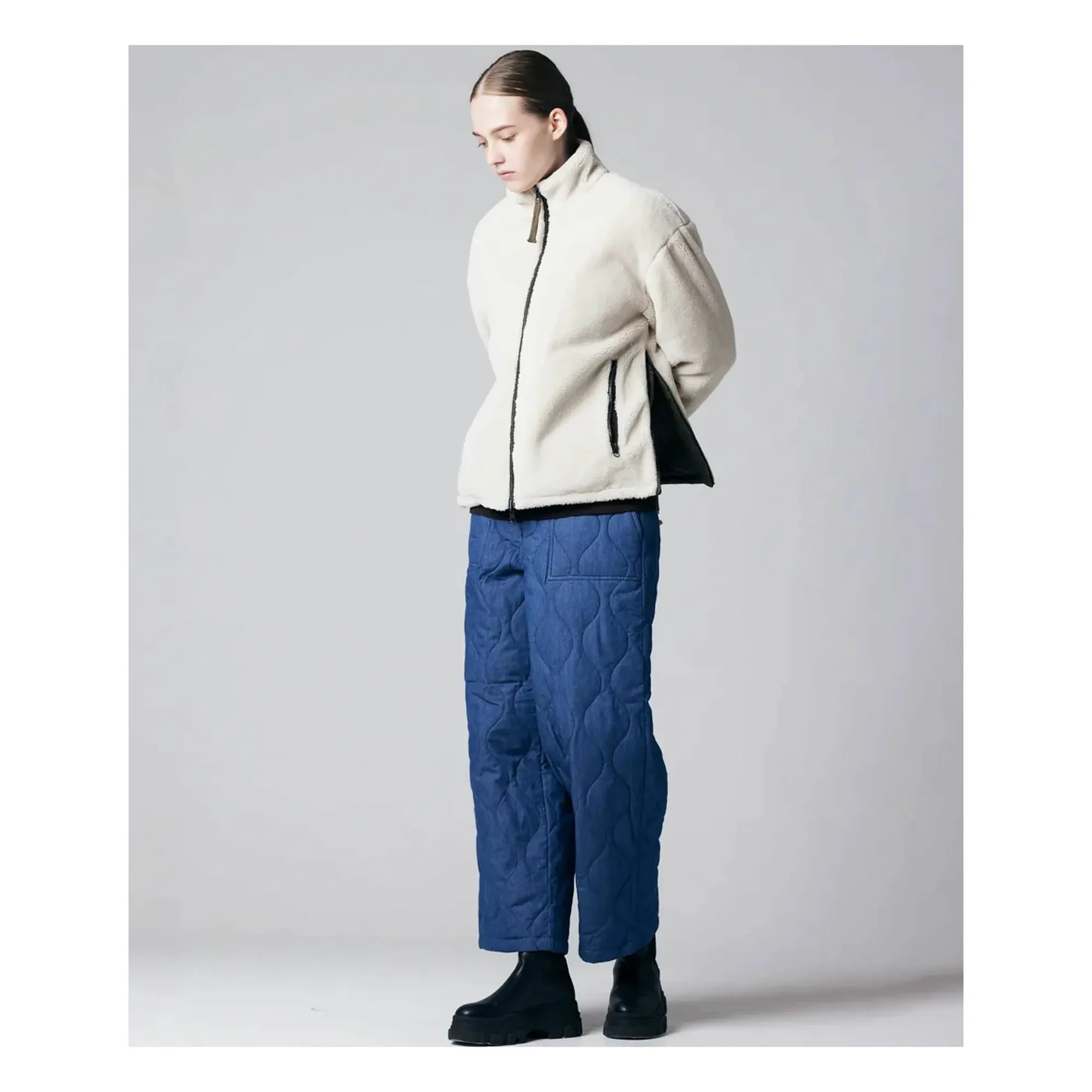 Taion - Military Reversible Stand Collar Jacket | Khaki