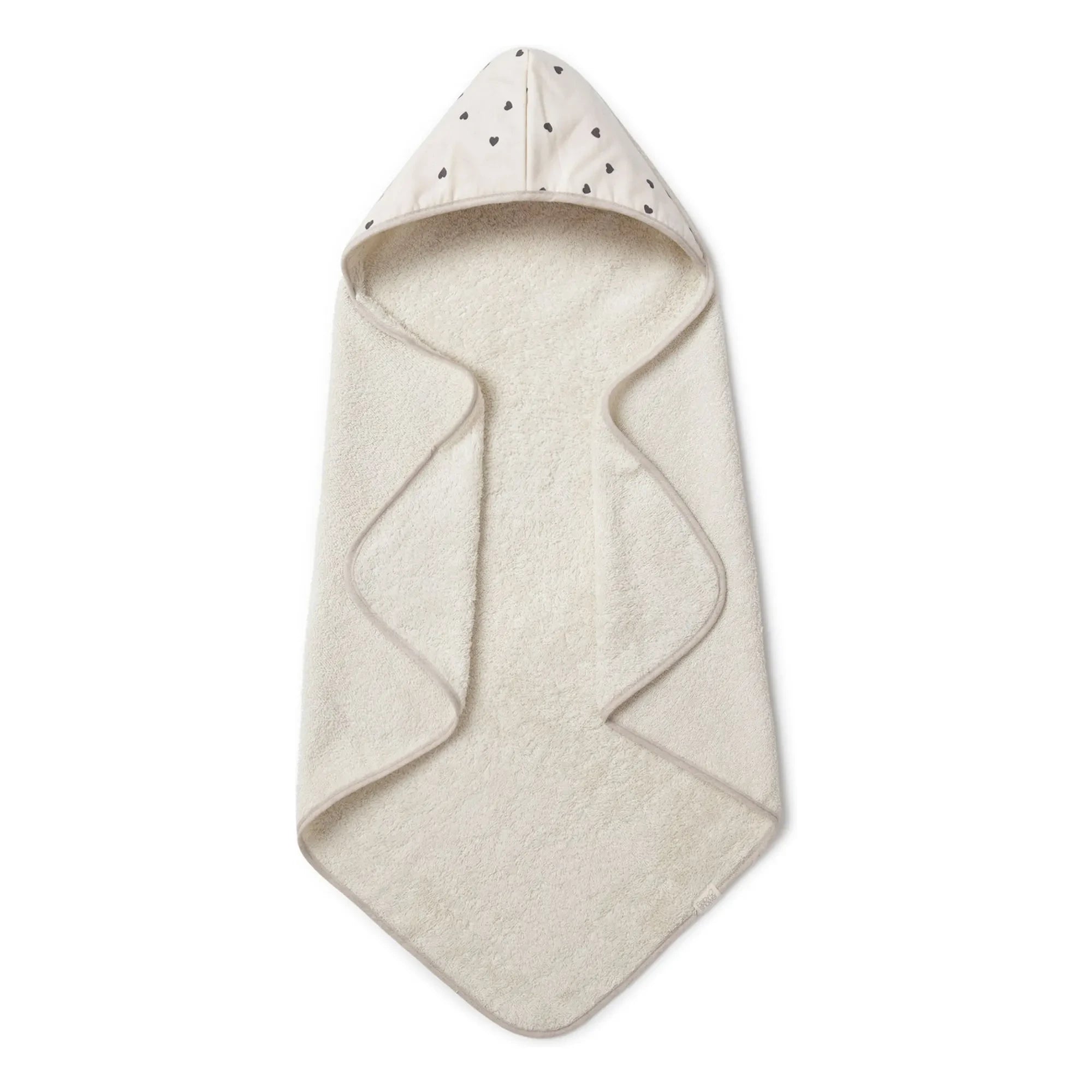 Babyshower - Cœurs bath robe | White