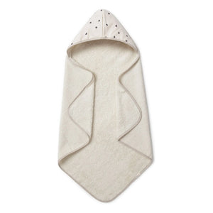 Babyshower - Cœurs bath robe | White