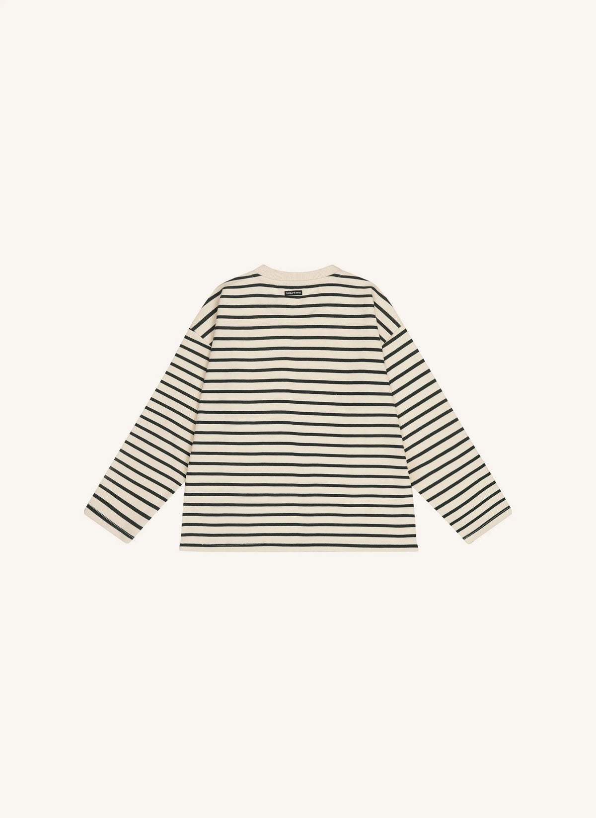 Tumble N'Dry - Chester Striped Organic Cotton T-Shirt | Cream