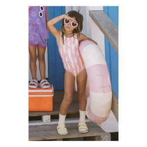 My First Cantê - Dakota Bicolor Textured Swimsuit | Pink