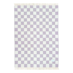 Maison Deux - Damier yün battaniye | Leylak