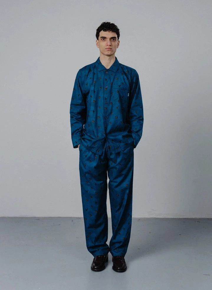 Pockies - Ördek Pijama Gömleği | Peacock Blue