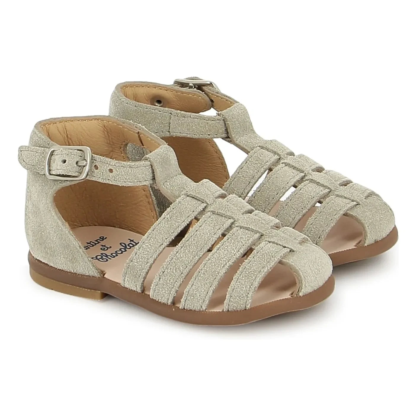 Tartine et Chocolat - Ares Velvet Sandals | Sand