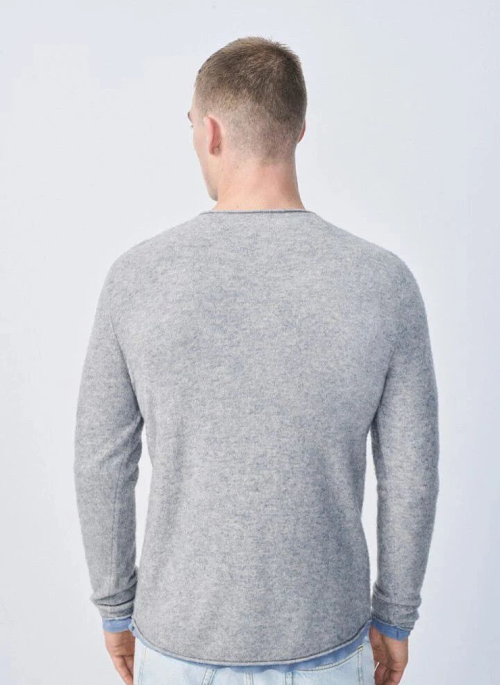 American Vintage - Ducksbay Wool and Cashmere Sweater | Heather grey