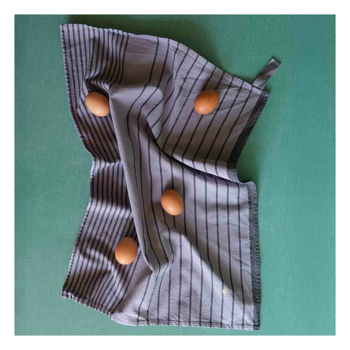 La Cerise Sur Le Gâteau - Piero Organic Cotton Striped Kitchen Towel | Lavender