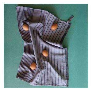 La Cerise Sur Le Gâteau - Piero Organic Cotton Striped Kitchen Towel | Lavender