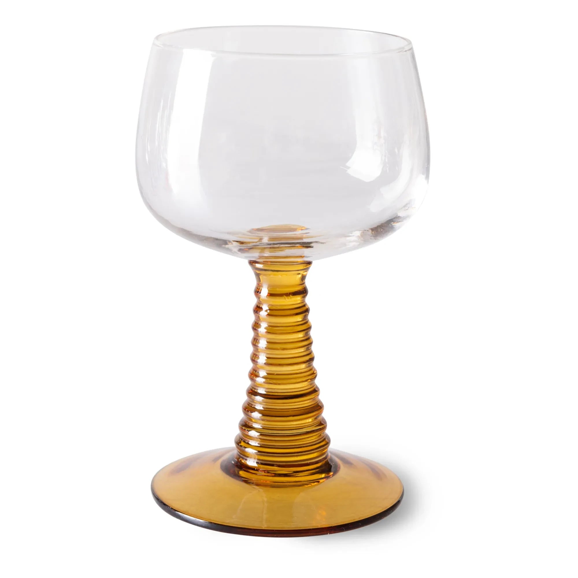 HKliving - Spiral Glass | Mustard