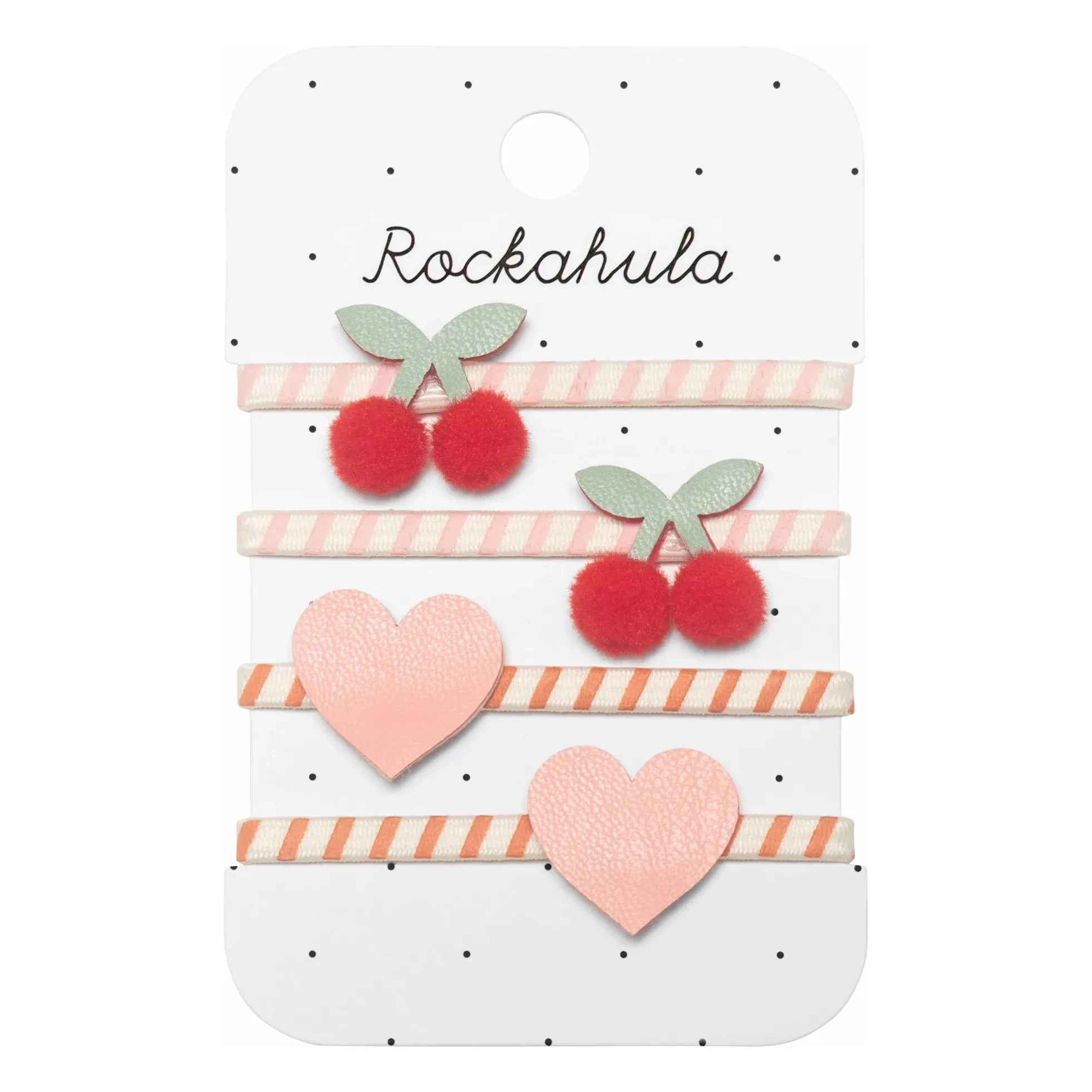 Rockahula Kids - 4-Piece Striped Scrunchie Set | Dusty Pink
