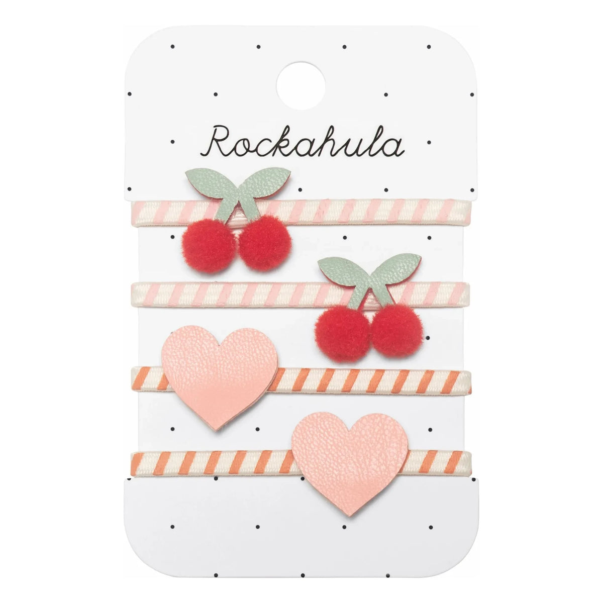 Rockahula Kids - 4-Piece Striped Scrunchie Set | Dusty Pink